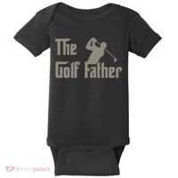 The Golf Father Funny Golfing For Golfer Fathers Baby Bodysuit thumb 0