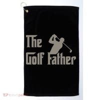 The Golf Father Funny Golfing For Golfer Fathers Golf Towel thumb 0
