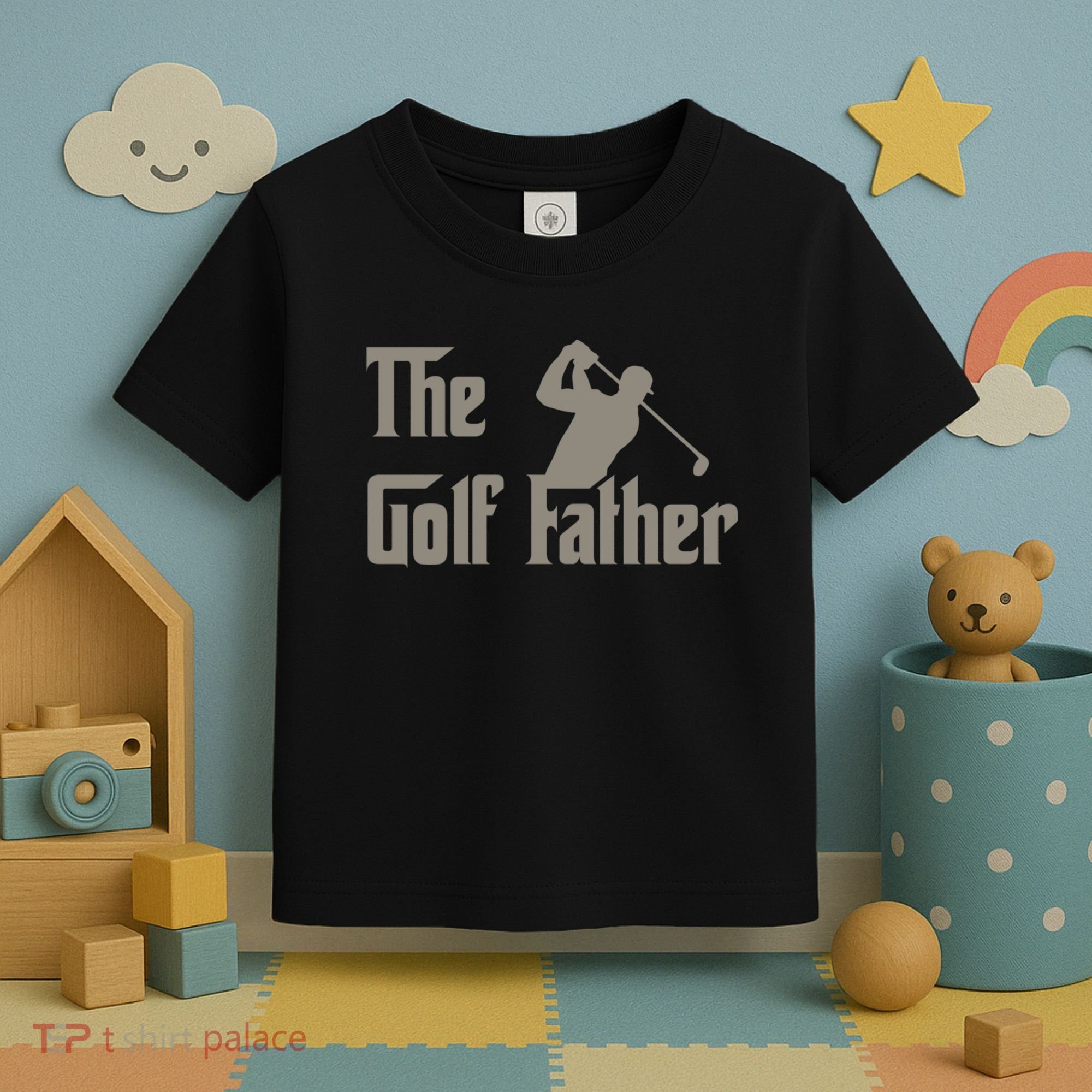 The Golf Father Funny Golfing For Golfer Fathers Toddler T-Shirt