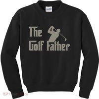 The Golf Father Funny Golfing For Golfer Fathers Kids Sweatshirt thumb 0
