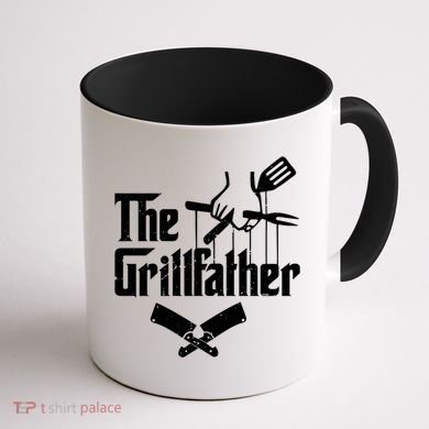 The Grillfather Funny Grill Master Bbq Gift Coffee Mug back