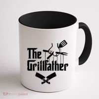 The Grillfather Funny Grill Master Bbq Gift Coffee Mug thumb 1