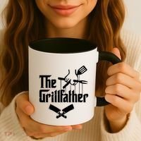 The Grillfather Funny Grill Master Bbq Gift Coffee Mug thumb 3