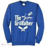 The Grillfather Funny Grill Master Bbq Gift Sweatshirt thumb 0