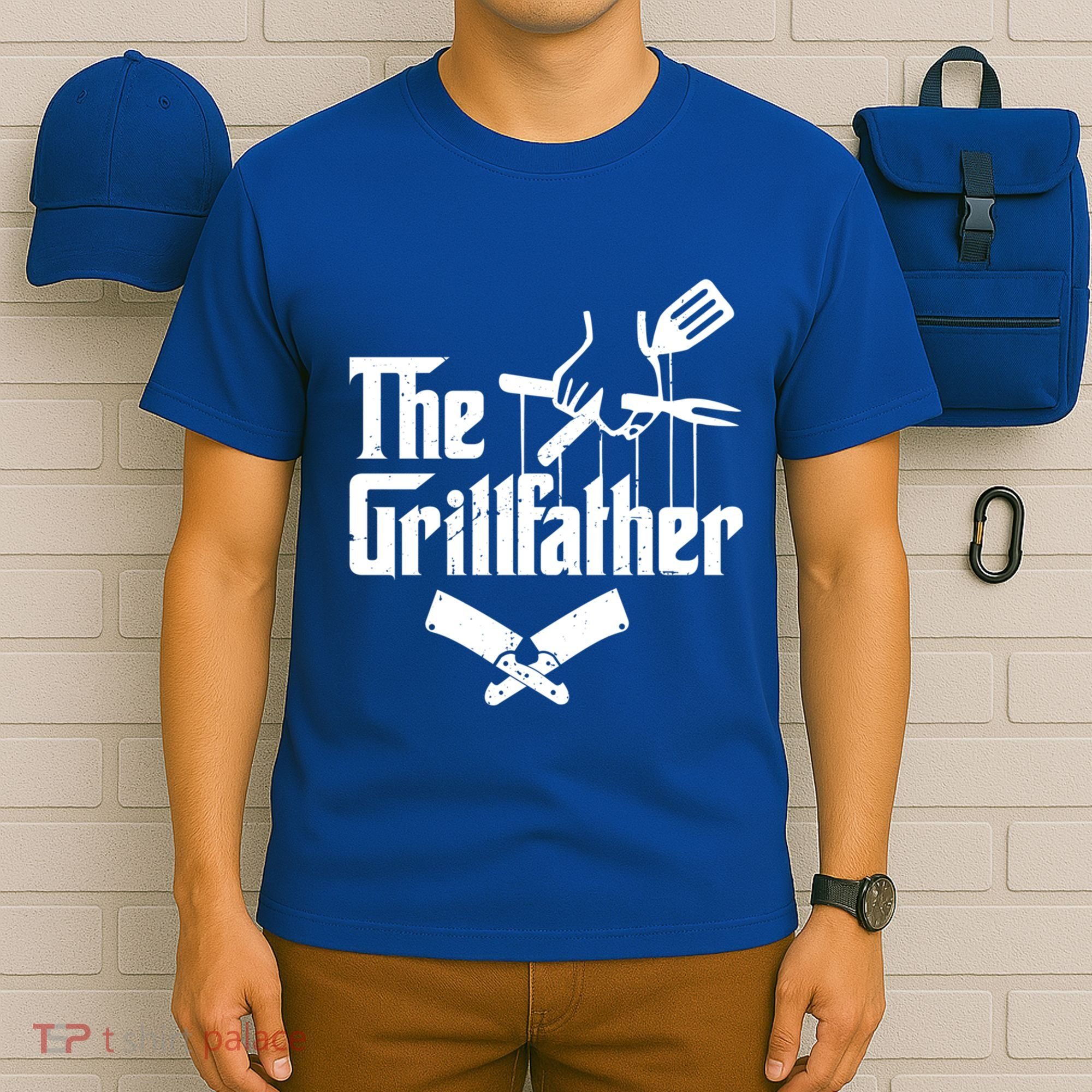 The Grillfather Funny Grill Master Bbq Gift T-Shirt