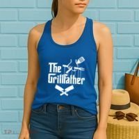 The Grillfather Funny Grill Master Bbq Gift Women's Tank Top thumb 2