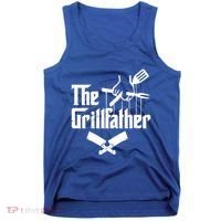 The Grillfather Funny Grill Master Bbq Gift Tank Top thumb 0
