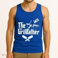 The Grillfather Funny Grill Master Bbq Gift Tank Top thumb 3