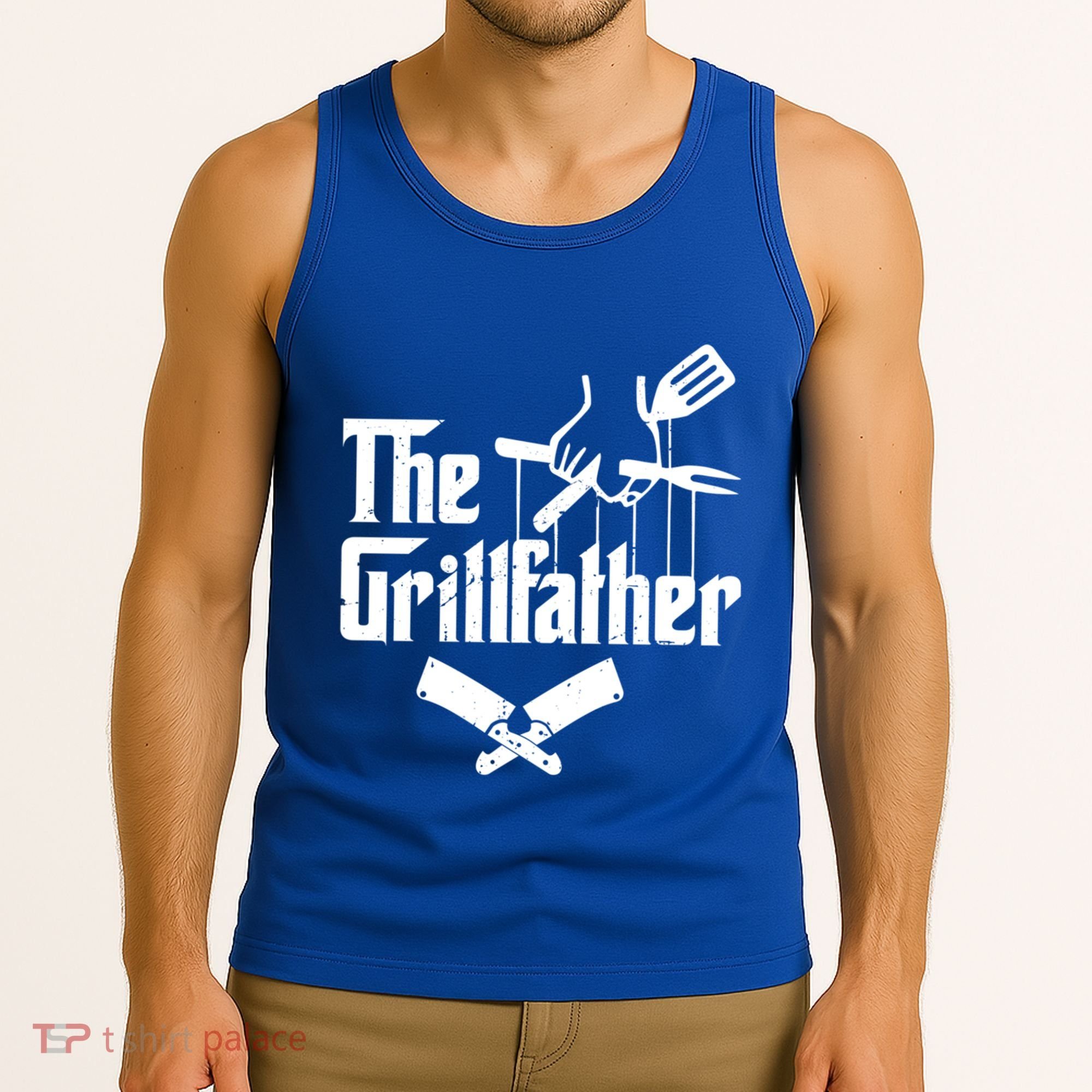 The Grillfather Funny Grill Master Bbq Gift Tank Top