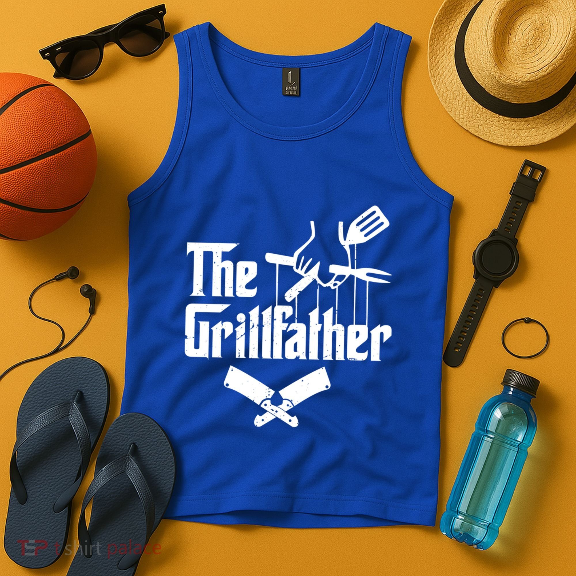The Grillfather Funny Grill Master Bbq Gift Tank Top