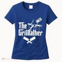 The Grillfather Funny Grill Master Bbq Gift Women's T-Shirt thumb 0