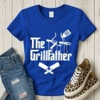 The Grillfather Funny Grill Master Bbq Gift Women's T-Shirt thumb 3