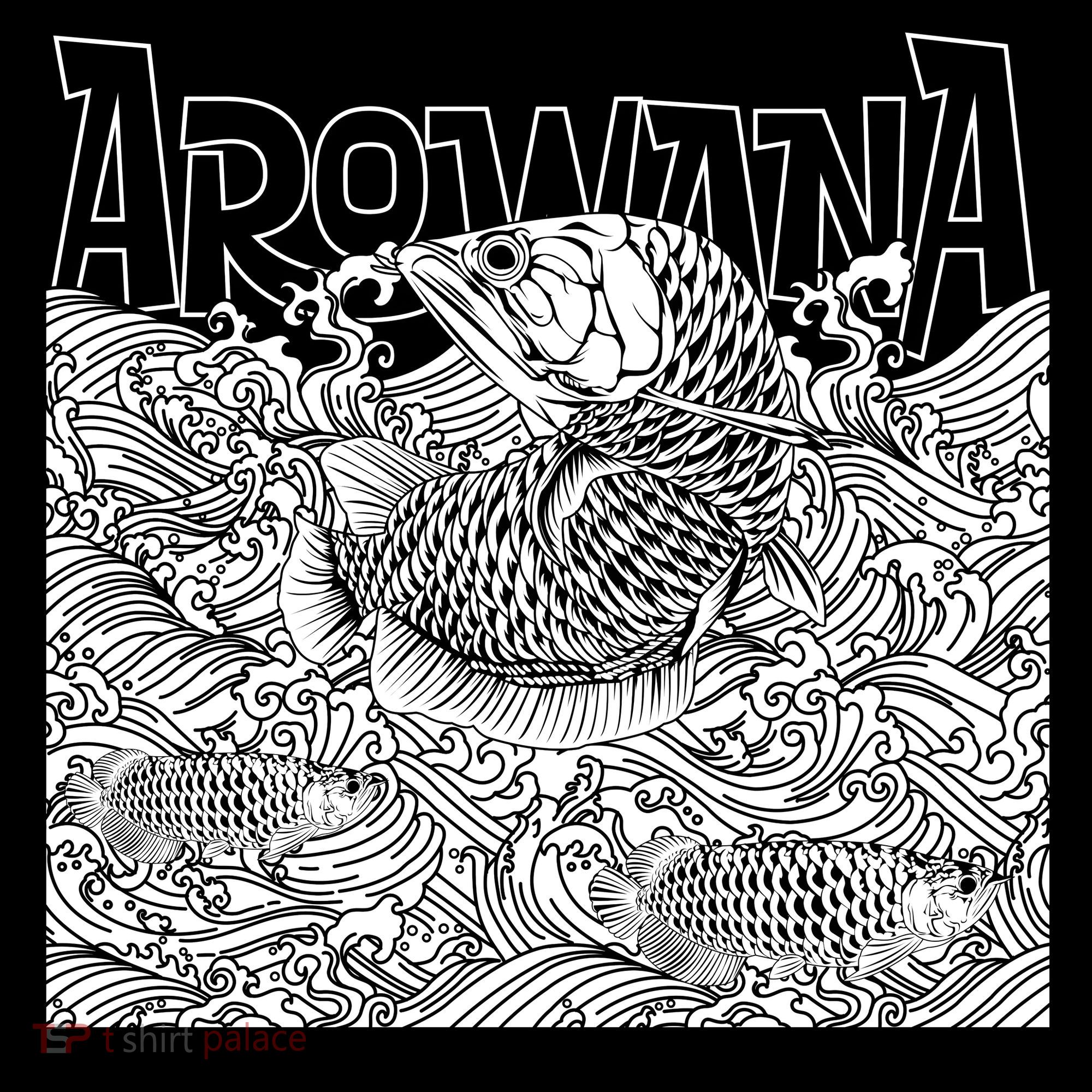 The Golden Fish Arowana Coaster