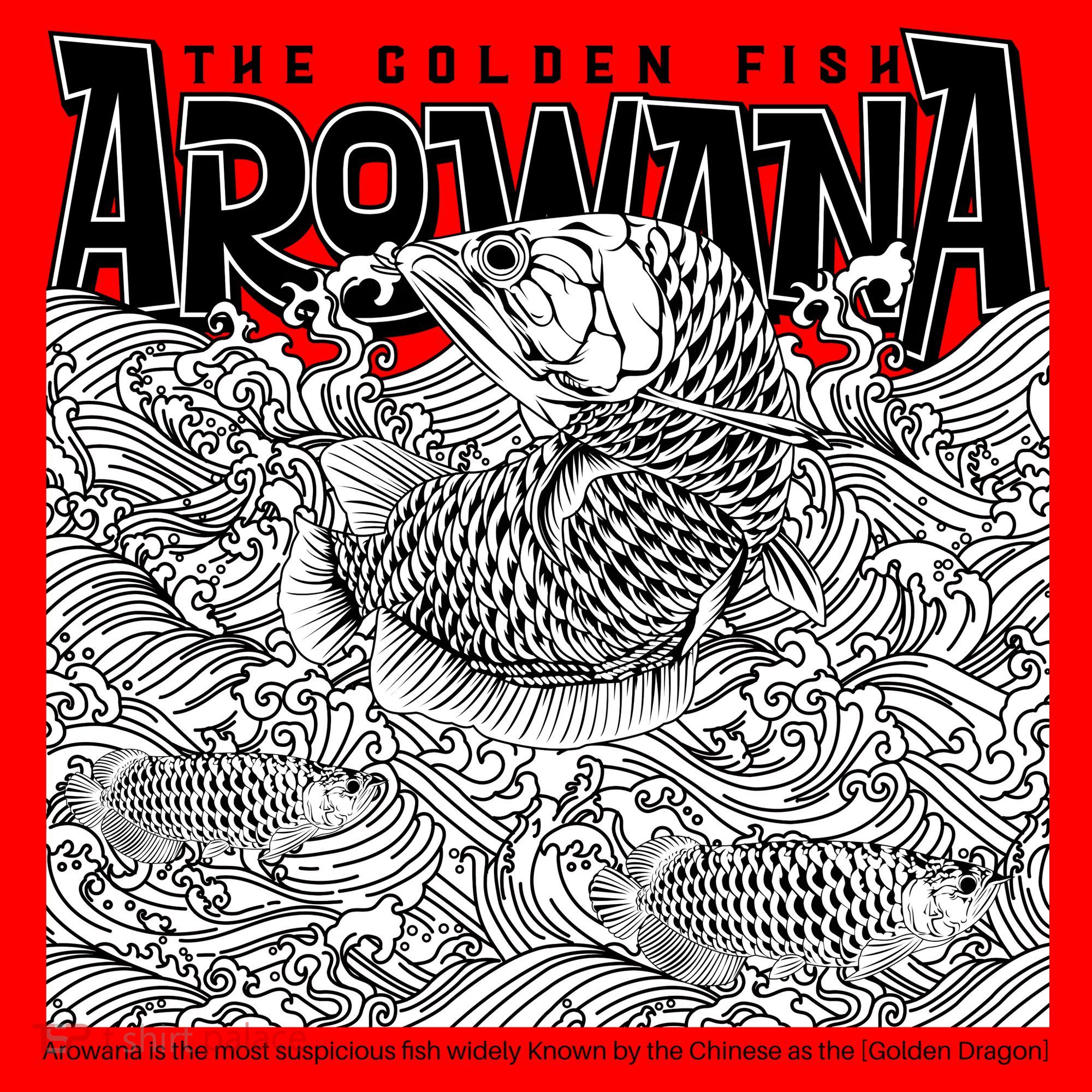 The Golden Fish Arowana Santa Hat