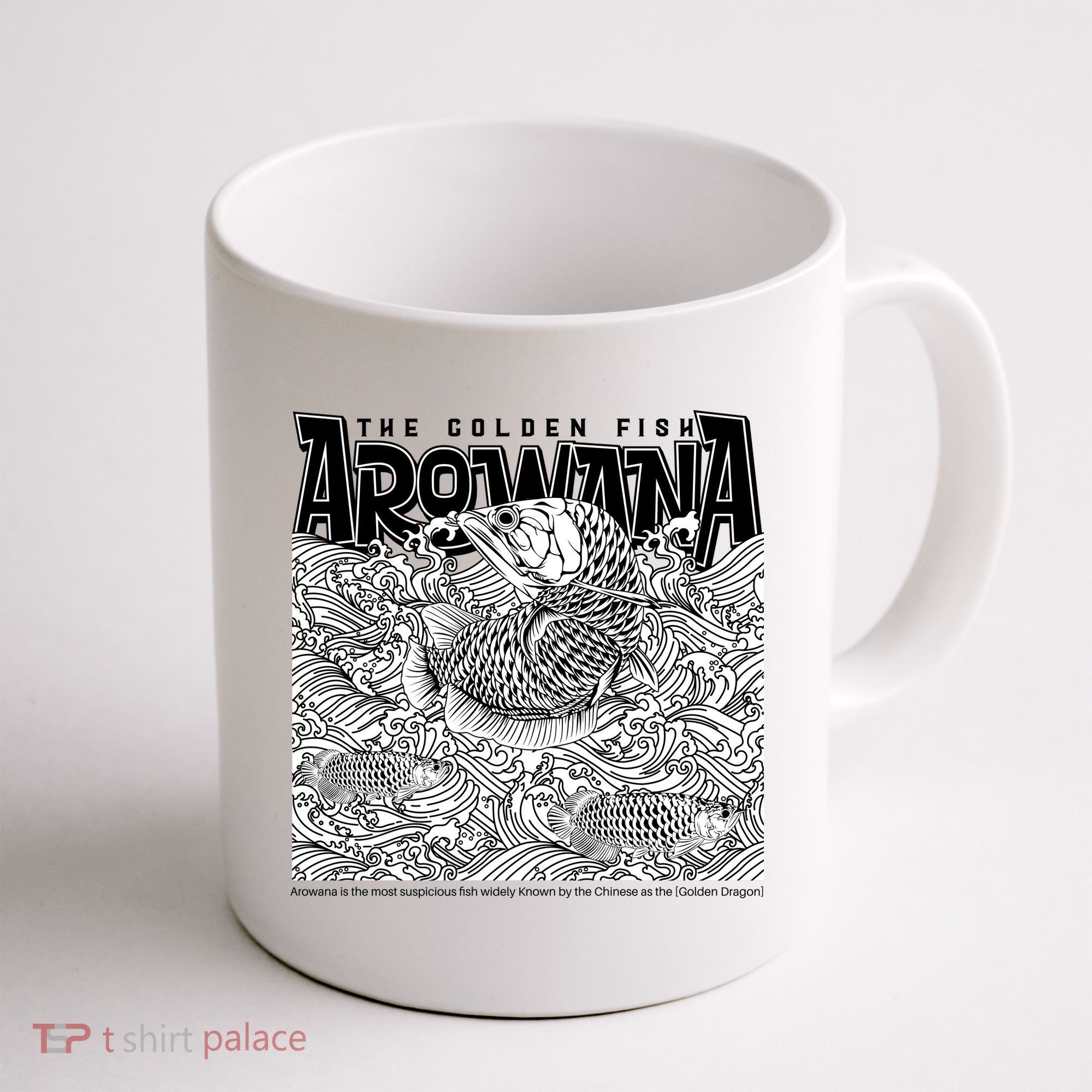 The Golden Fish Arowana Coffee Mug