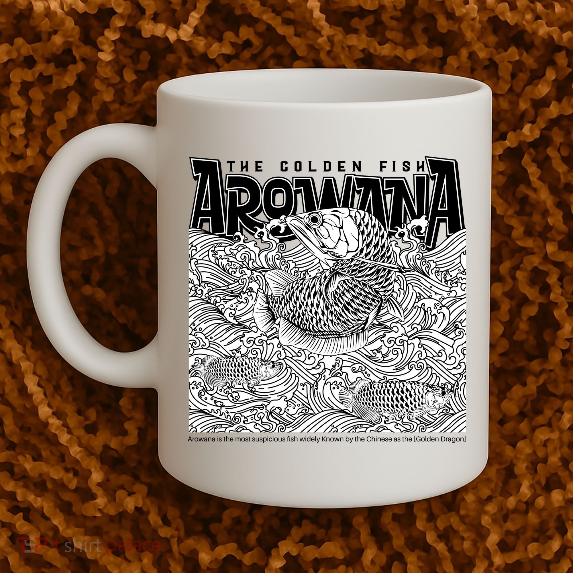 The Golden Fish Arowana Coffee Mug