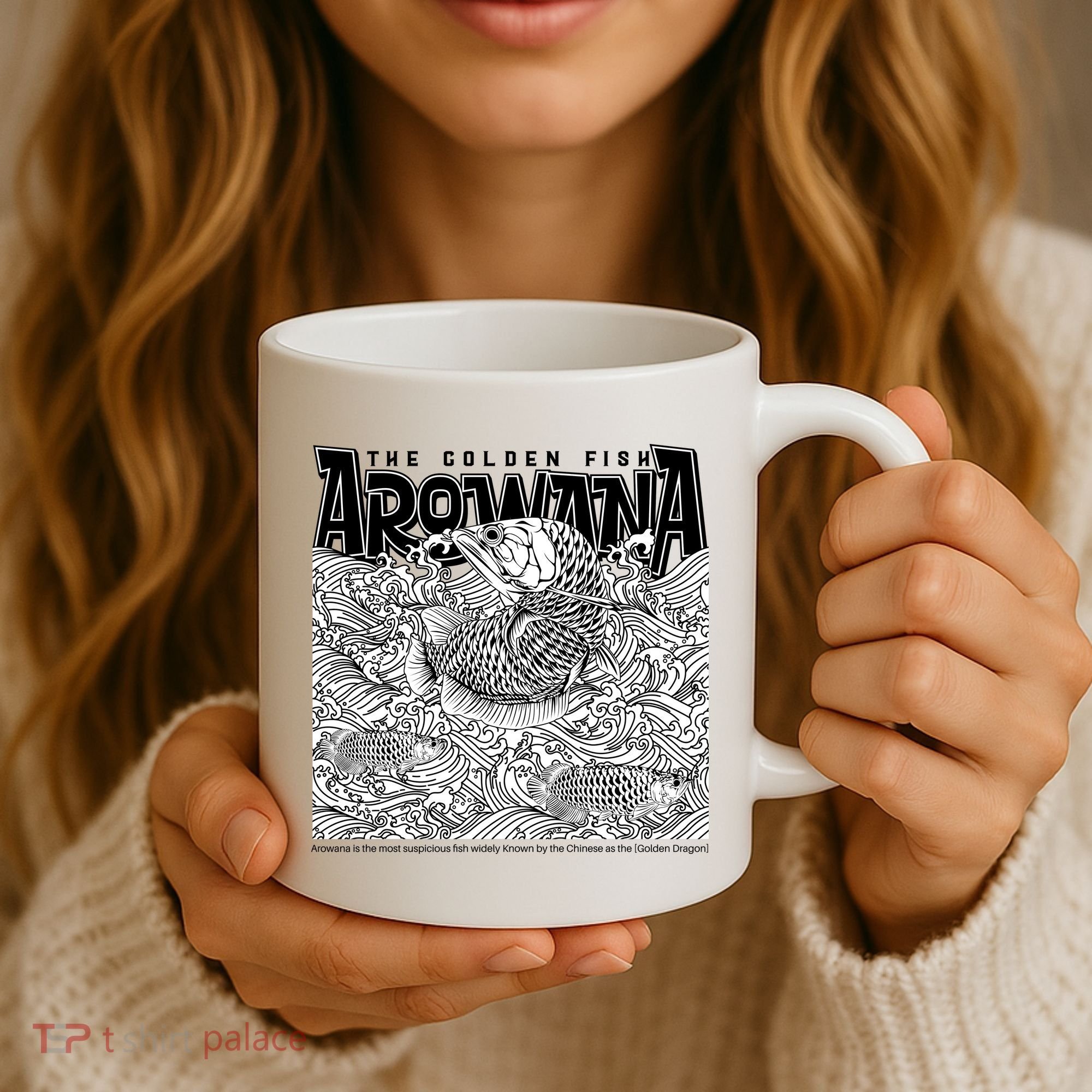The Golden Fish Arowana Coffee Mug