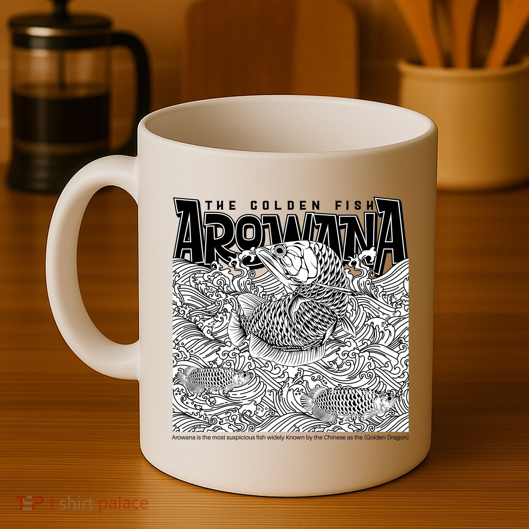 The Golden Fish Arowana Coffee Mug