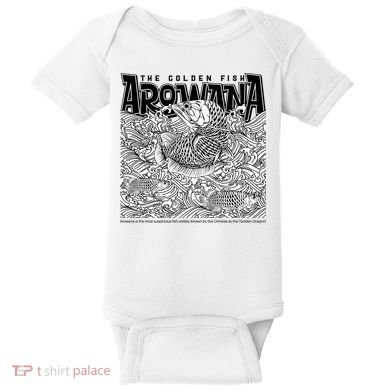 The Golden Fish Arowana Baby Bodysuit