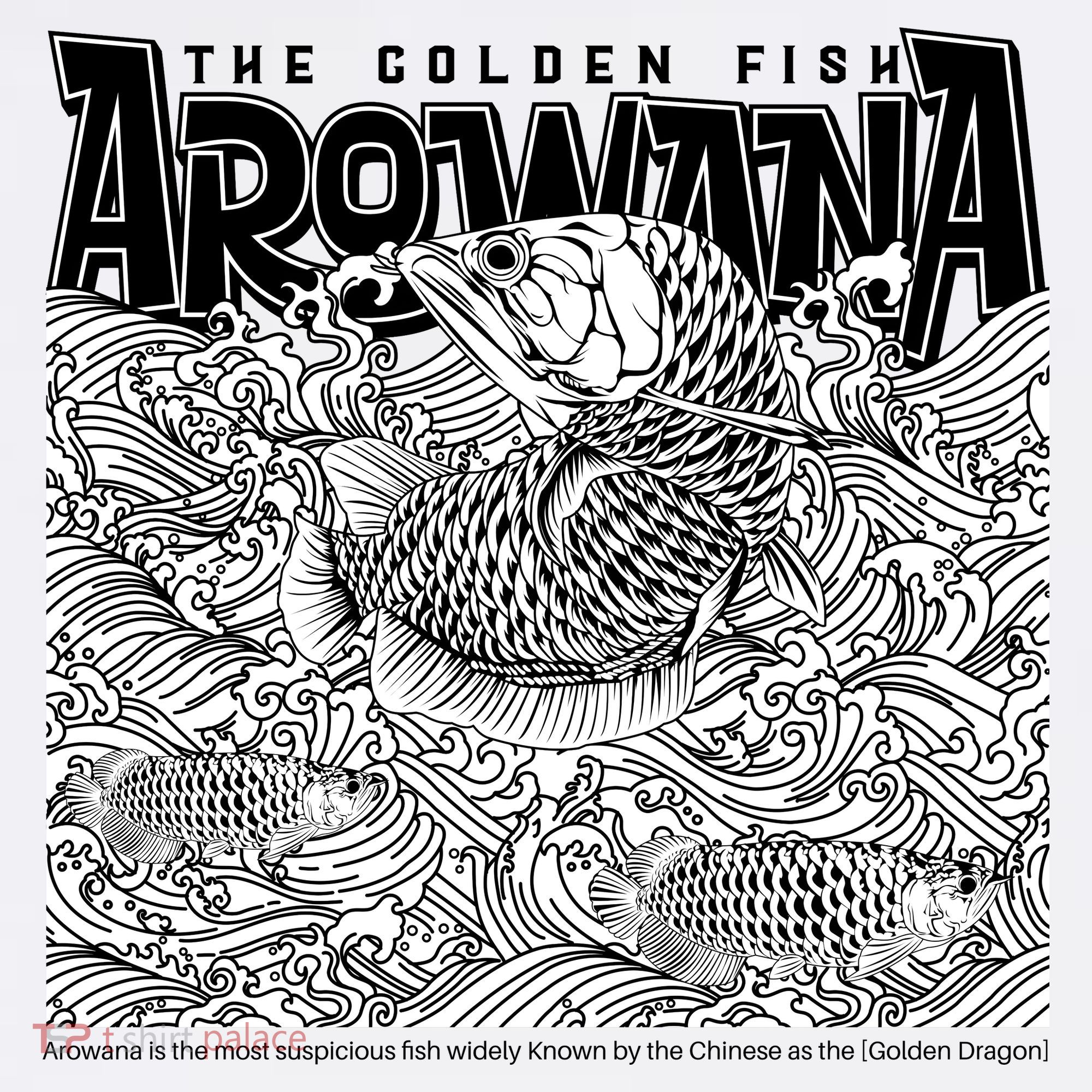 The Golden Fish Arowana Baby Bodysuit