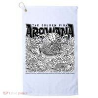 The Golden Fish Arowana Golf Towel thumb 0