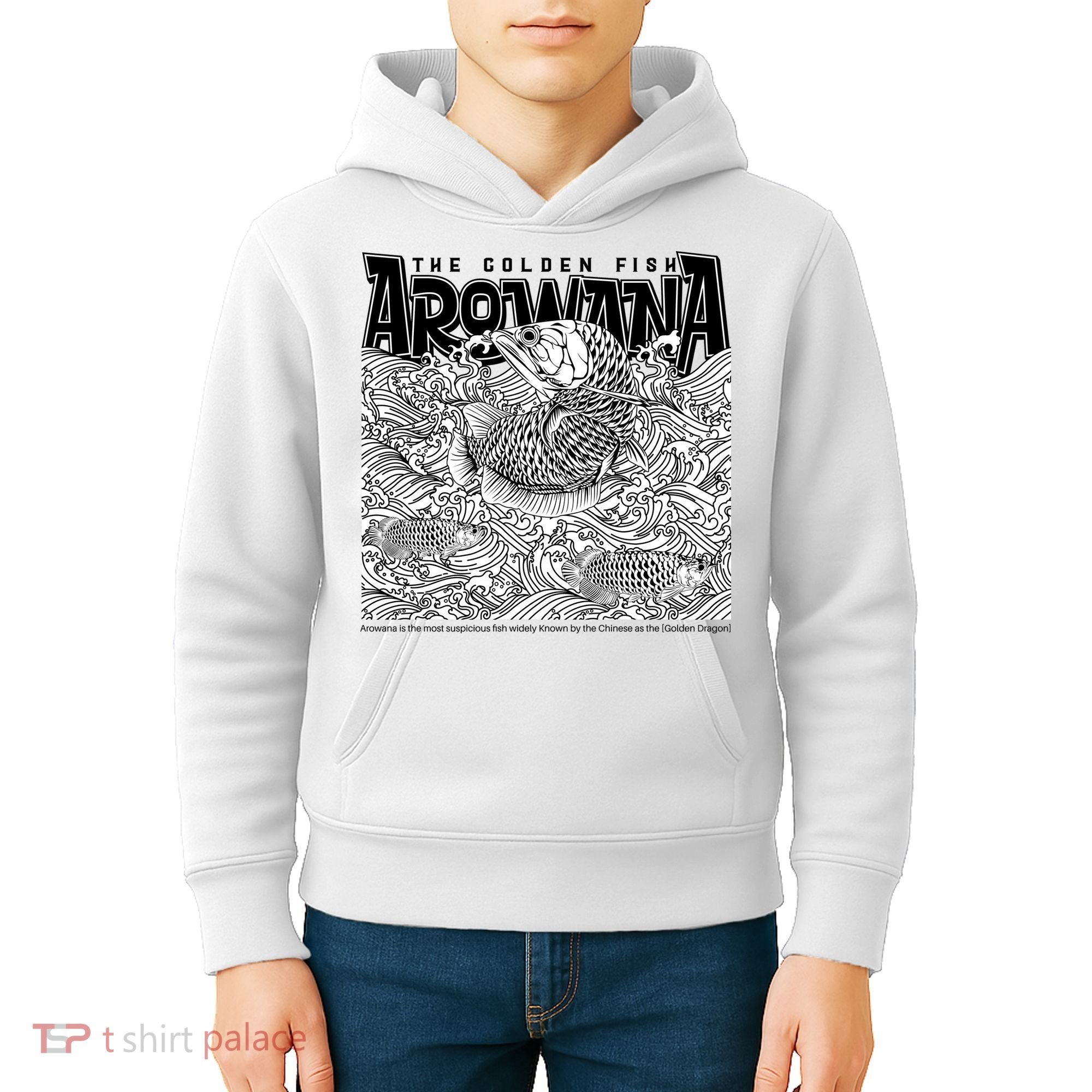 The Golden Fish Arowana Kids Hoodie