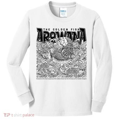 The Golden Fish Arowana Kids Long Sleeve Shirt