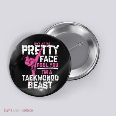 Taekwondo Gifts for Adults TKD Button