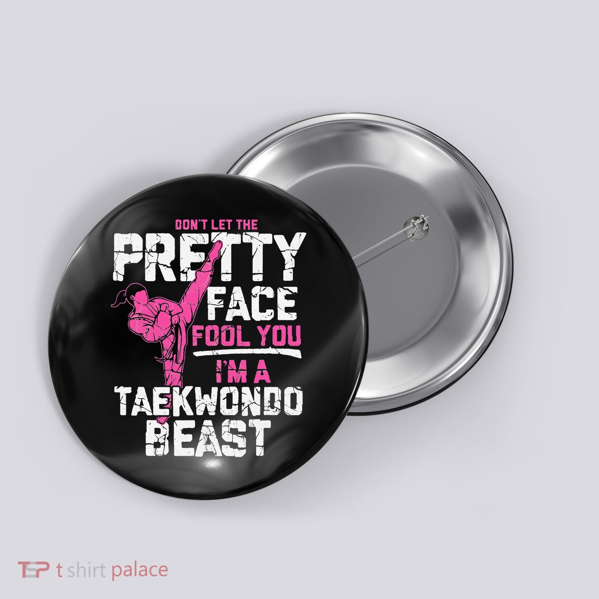 Taekwondo Gifts for Adults TKD Button