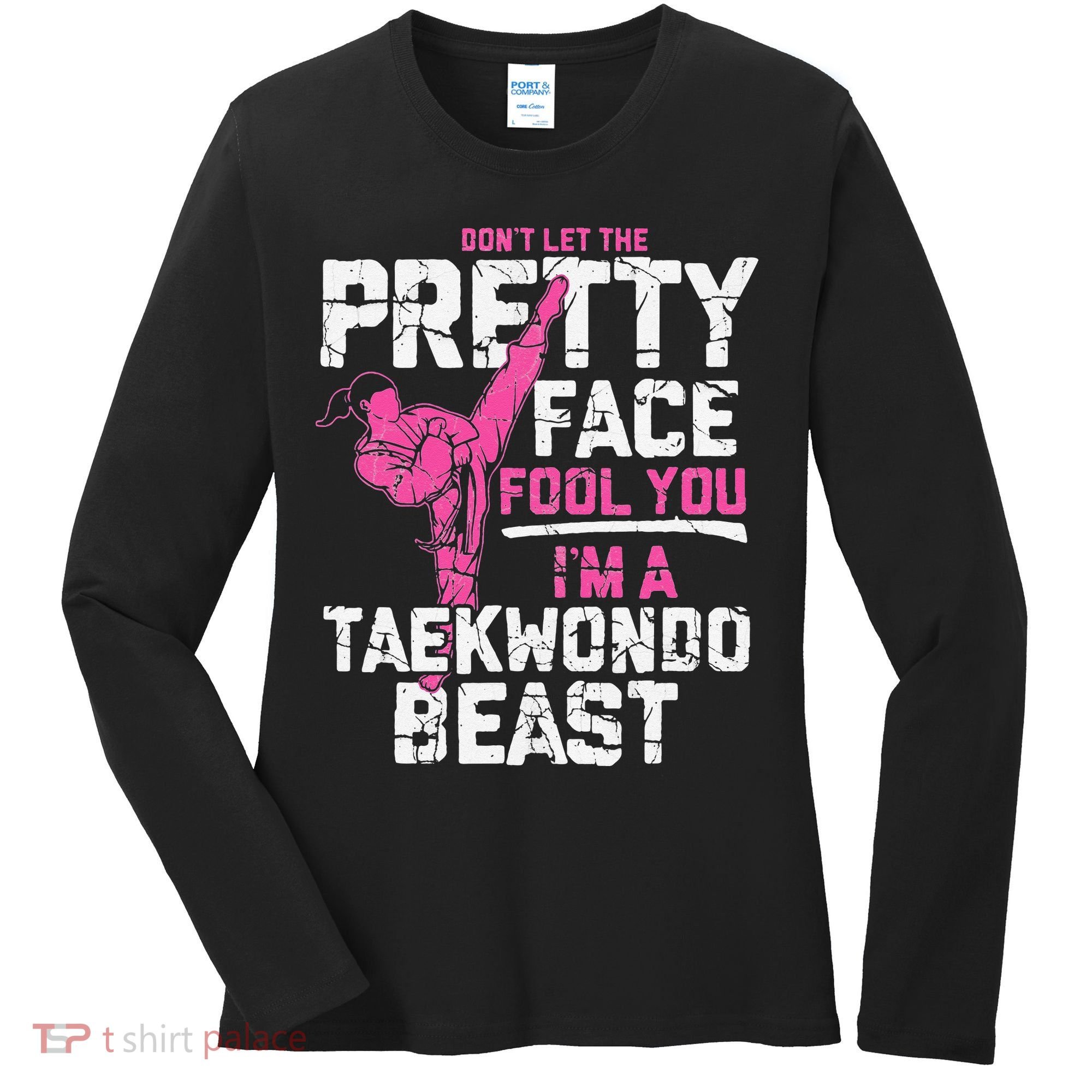 Taekwondo Gifts for Adults TKD Women's Long Sleeve Shirt