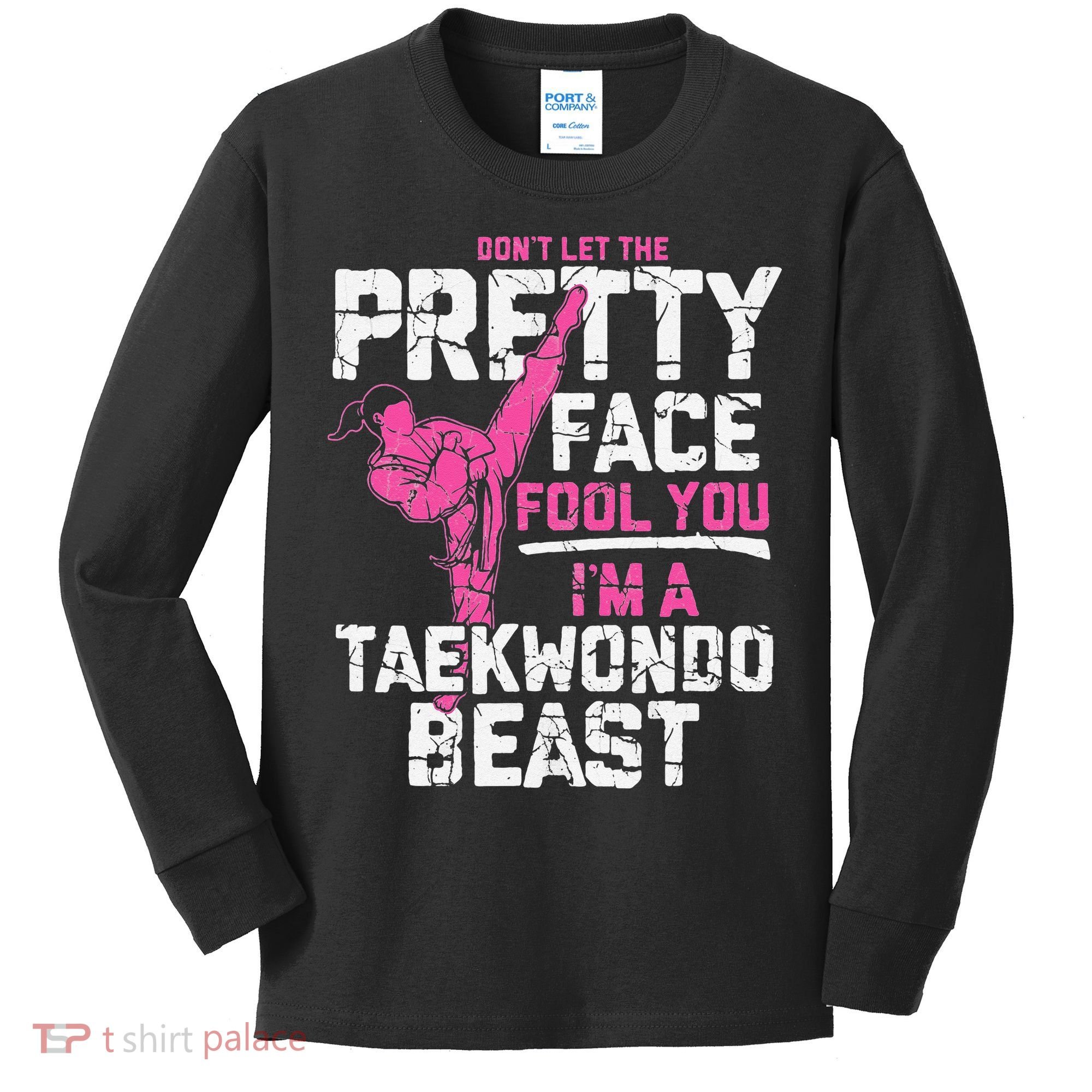 Taekwondo Gifts for Adults TKD Kids Long Sleeve Shirt