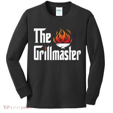 The Grilling Father The Grillmaster Kids Long Sleeve Shirt