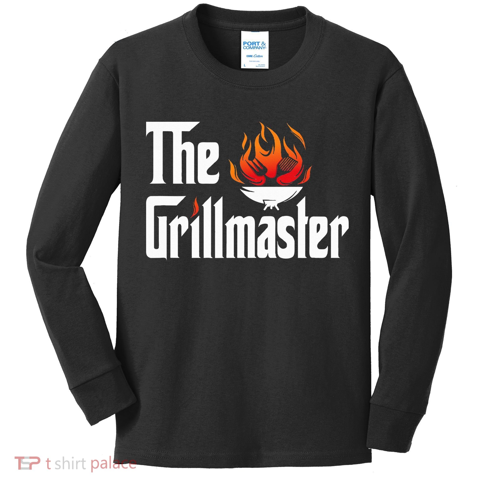 The Grilling Father The Grillmaster Kids Long Sleeve Shirt