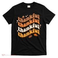 Thankful Groovy Family Thanksgiving Matching Outfits T-Shirt thumb 0
