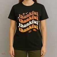Thankful Groovy Family Thanksgiving Matching Outfits T-Shirt thumb 4