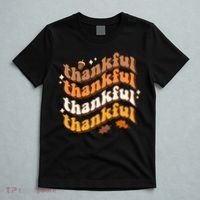 Thankful Groovy Family Thanksgiving Matching Outfits T-Shirt thumb 5