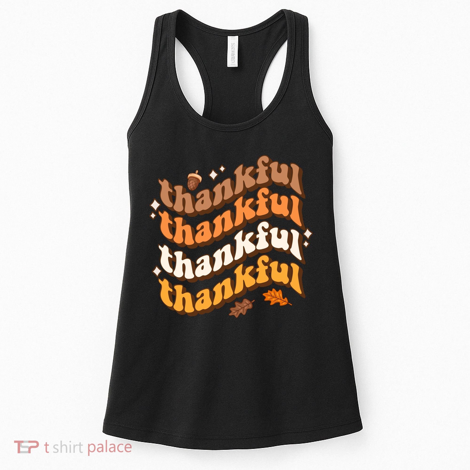 Thankful Groovy Family Thanksgiving Matching Outfits Women's Tank Top