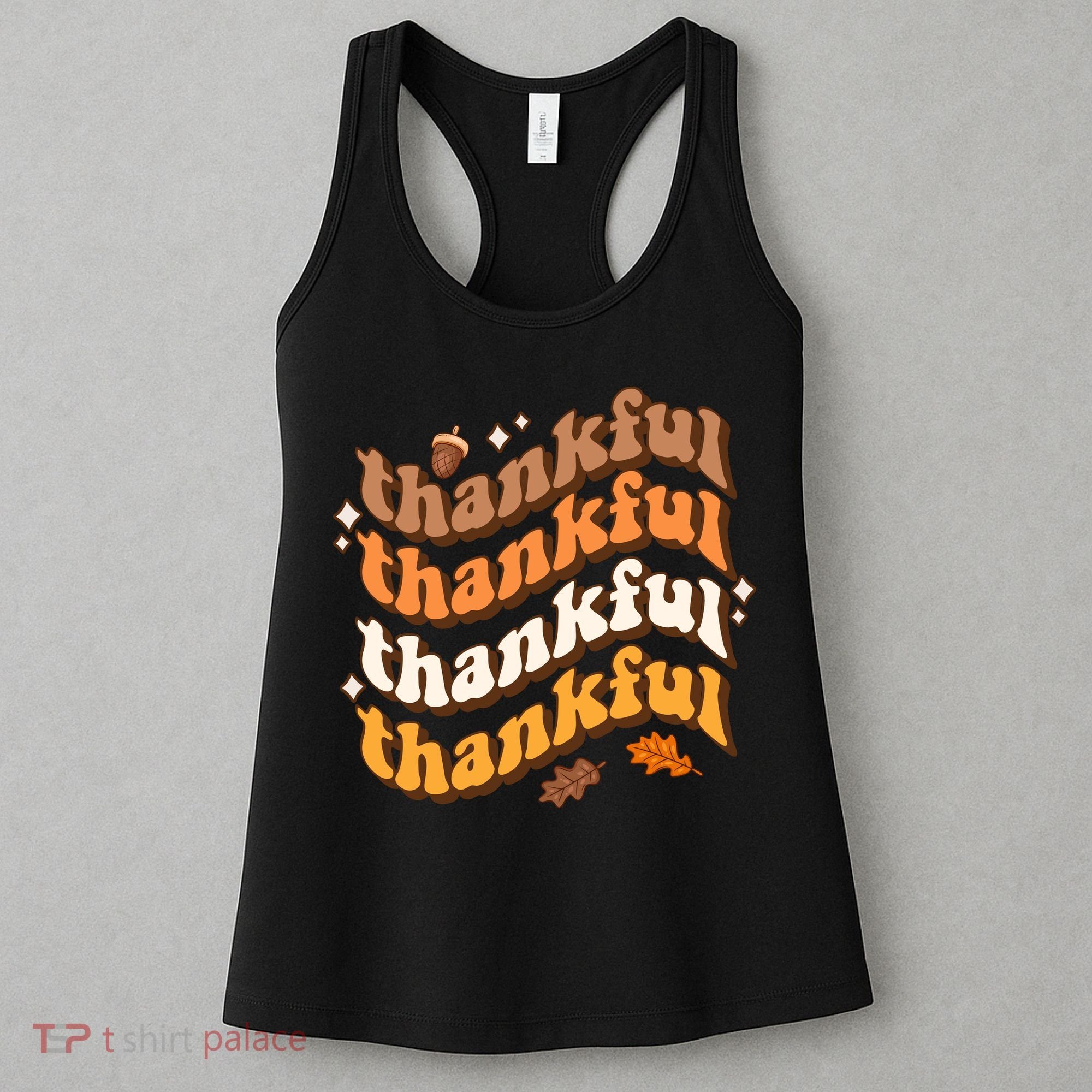 Thankful Groovy Family Thanksgiving Matching Outfits Women's Tank Top