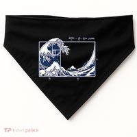 The Great Fibonaccis Waves USA-Made Doggie Bandana thumb 0