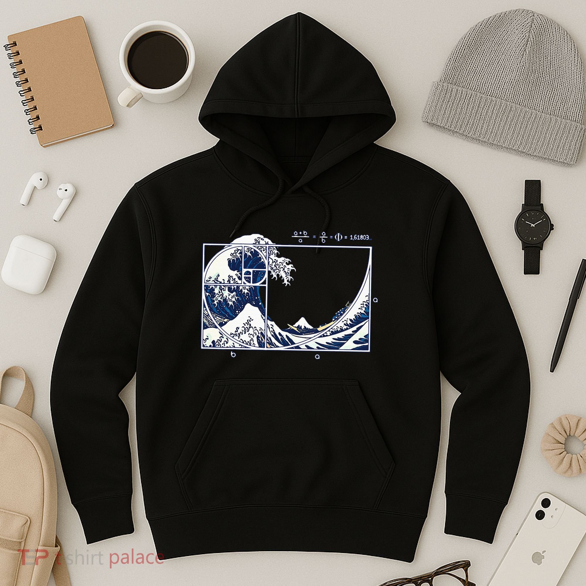 The Great Fibonaccis Waves Hoodie