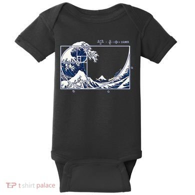 The Great Fibonaccis Waves Baby Bodysuit
