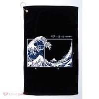 The Great Fibonaccis Waves Golf Towel thumb 0