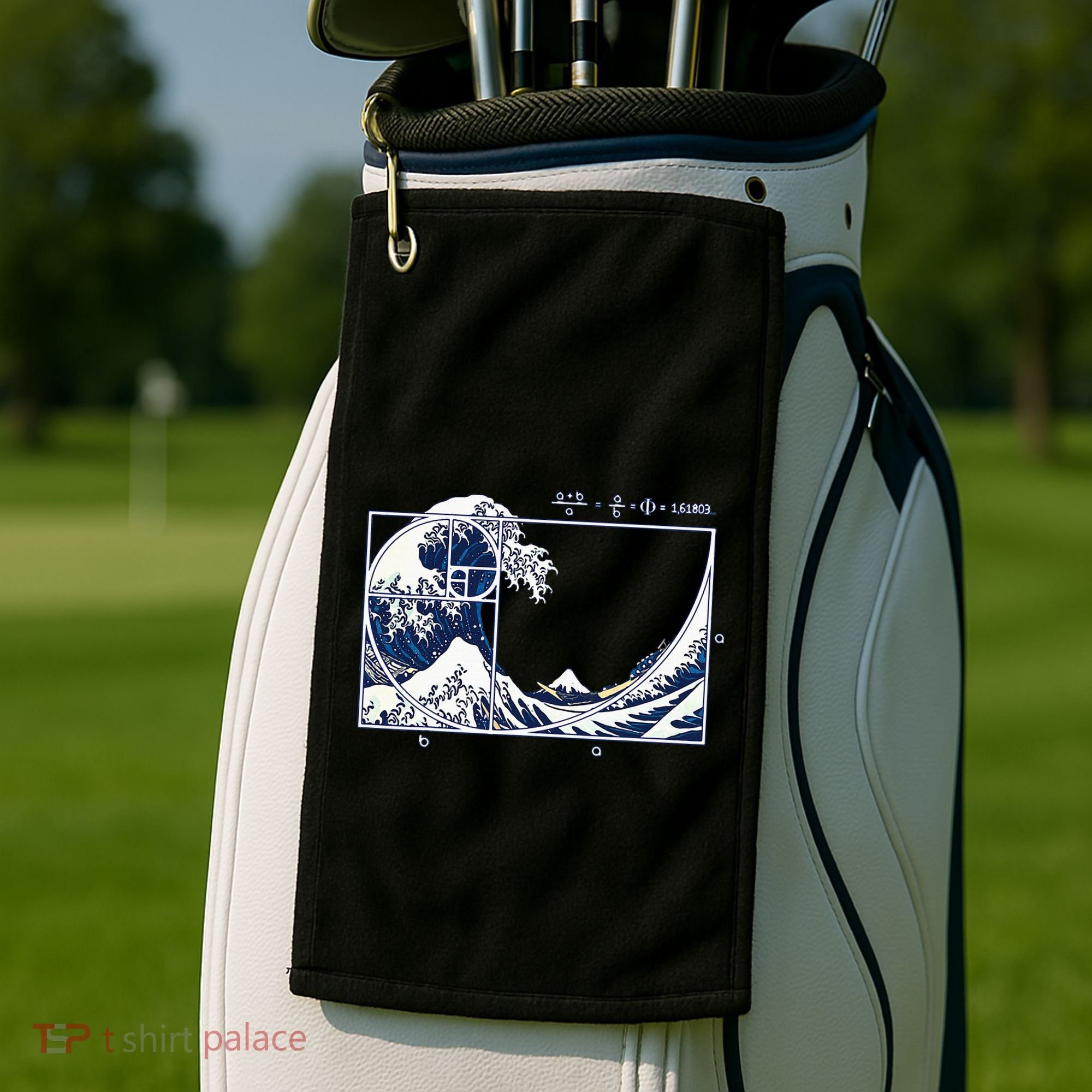 The Great Fibonaccis Waves Golf Towel