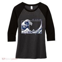 The Great Fibonaccis Waves Women's Tri-Blend 3/4-Sleeve Raglan Shirt thumb 0
