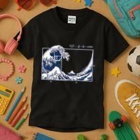 The Great Fibonaccis Waves Kids T-Shirt thumb 3