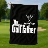 The Golf Father Gift For Dad Fathers Day Golf Towel thumb 1