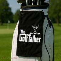 The Golf Father Gift For Dad Fathers Day Golf Towel thumb 2