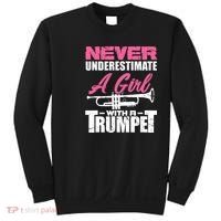 Trumpet Girl Funny Trumpet Player Marching Band Sweatshirt thumb 0