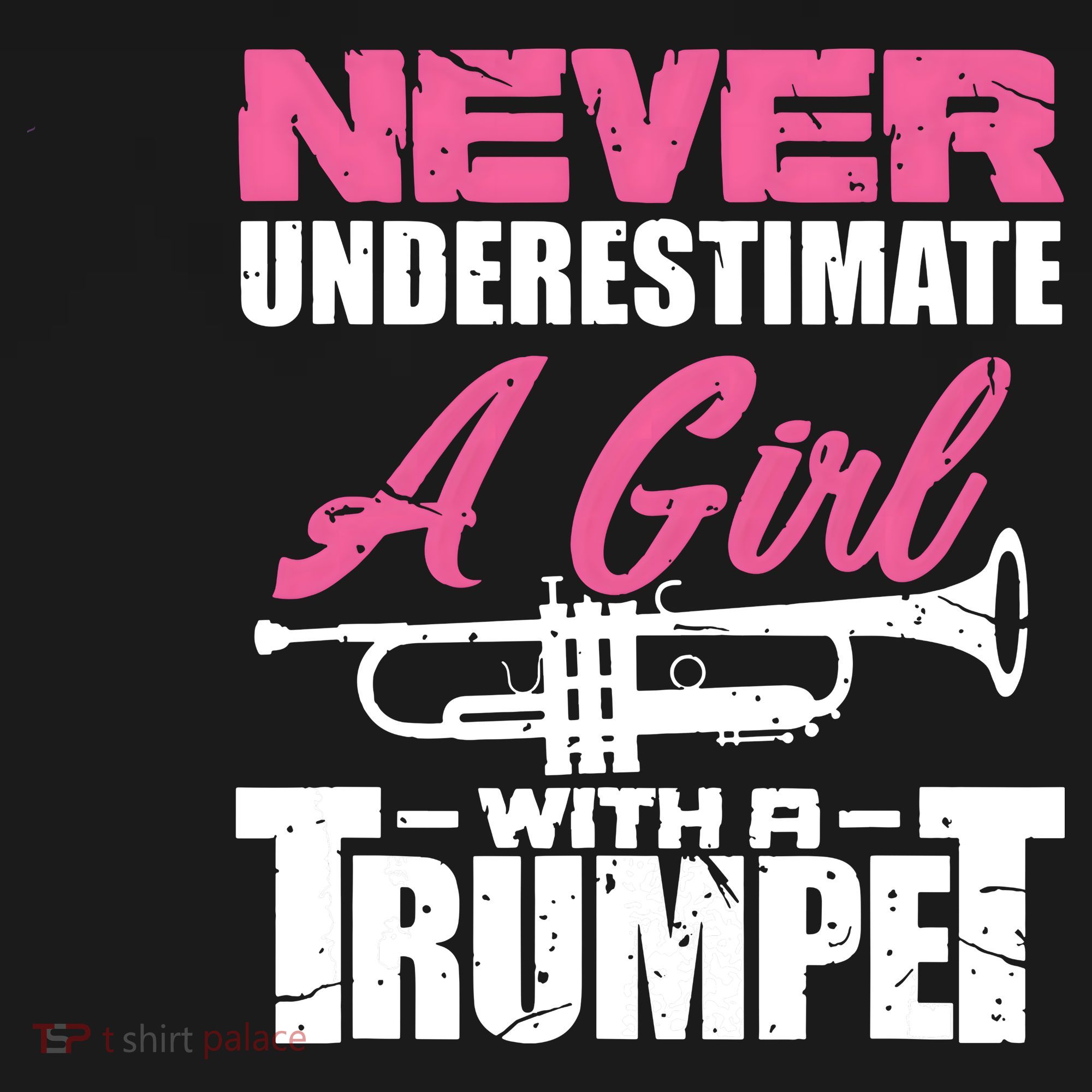 Trumpet Girl Funny Trumpet Player Marching Band Women's Hoodie
