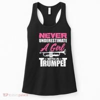 Trumpet Girl Funny Trumpet Player Marching Band Women's Tank Top thumb 0
